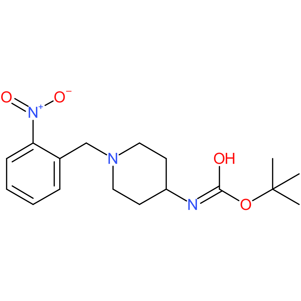 tert-Butyl 1-(2-nitrobenzyl)piperidin-4-ylcarbamate