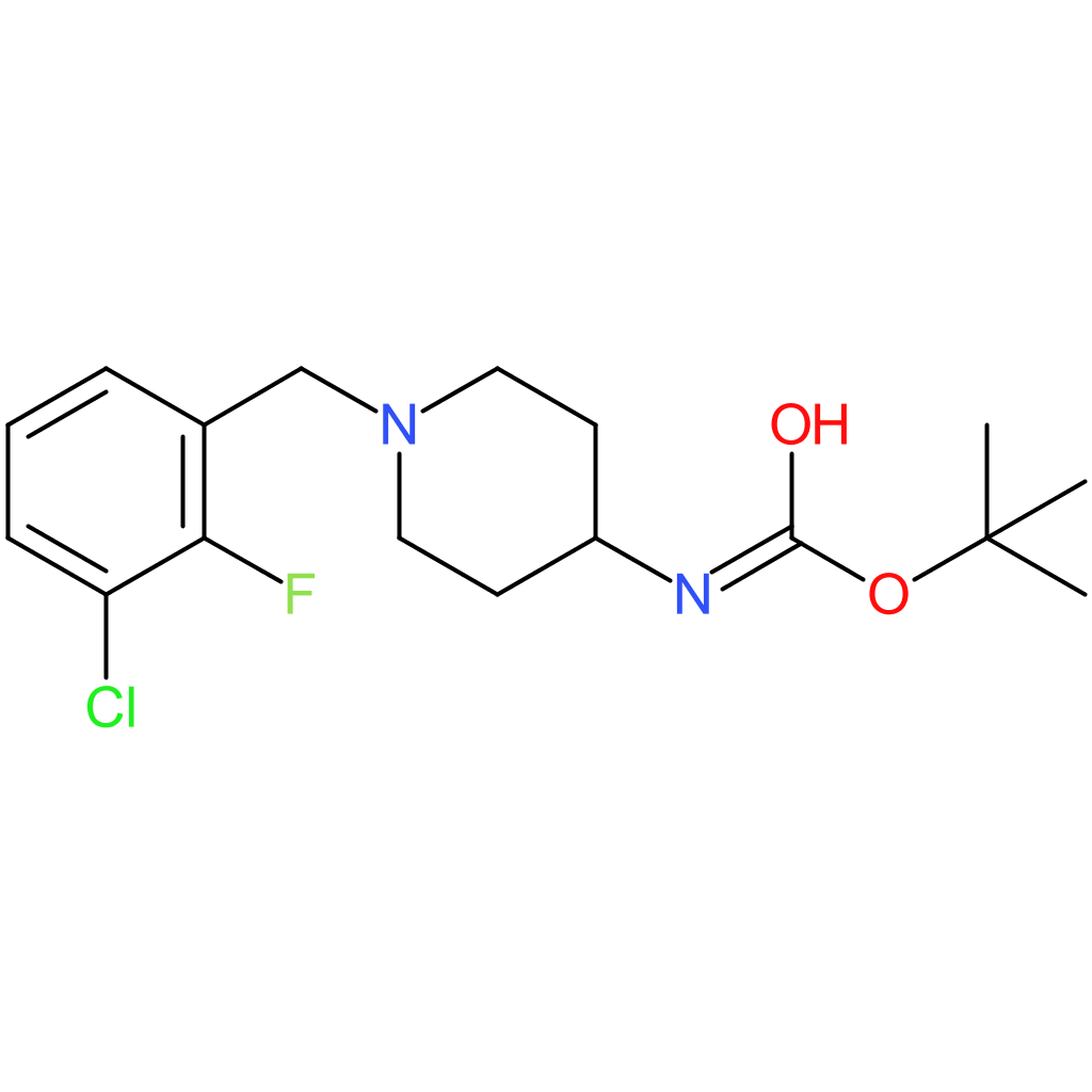 tert-Butyl 1-(3-chloro-2-fluorobenzyl)piperidin-4-ylcarbamate