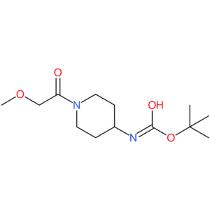 tert-Butyl 1-(2-methoxyacetyl)piperidin-4-ylcarbamate
