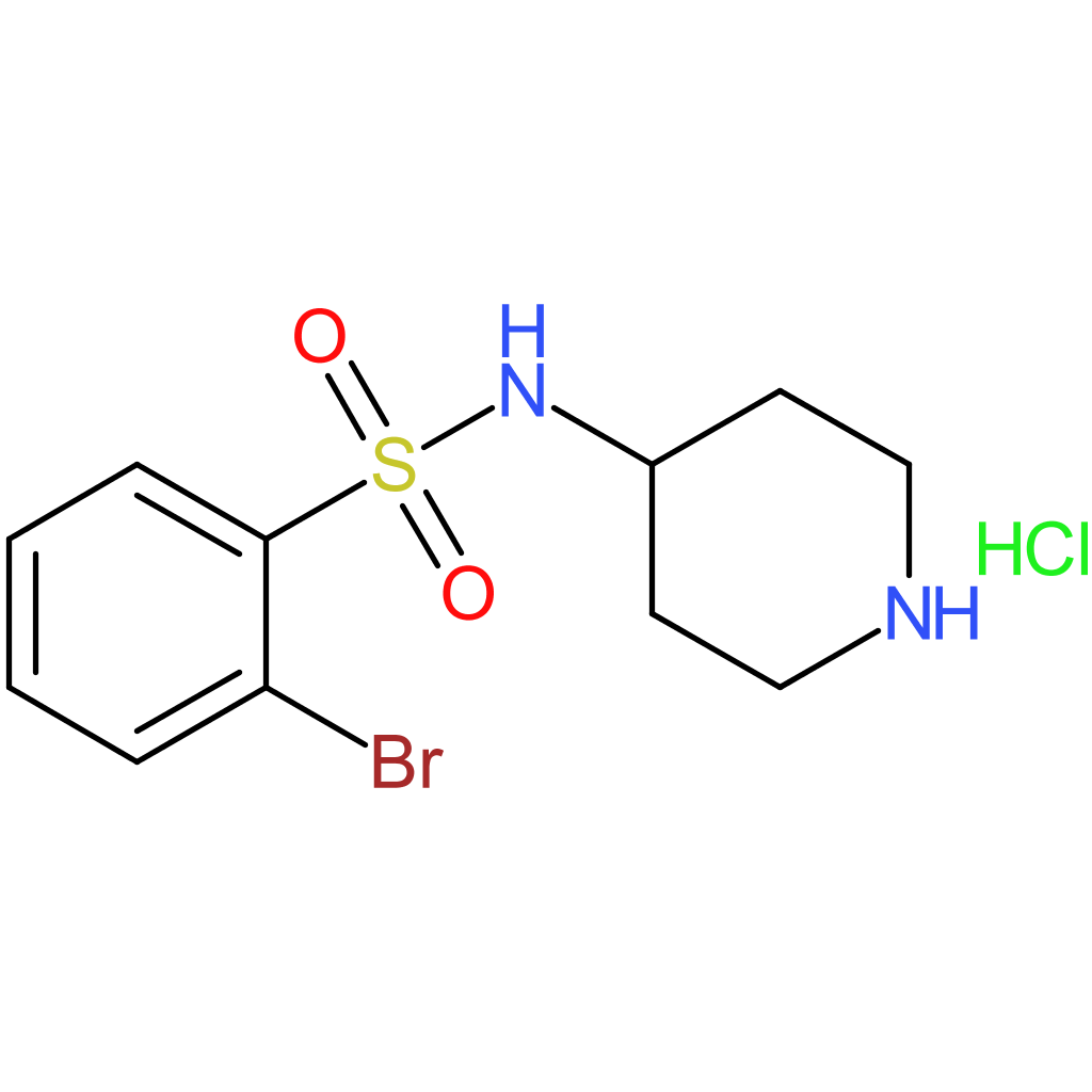 2-Bromo-N-(piperidin-4-yl)benzenesulfonamide hydrochloride