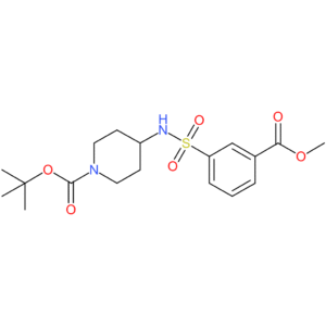tert-Butyl 4-[3-(methoxycarbonyl)phenylsulfonamido]piperidine-1-carboxylate