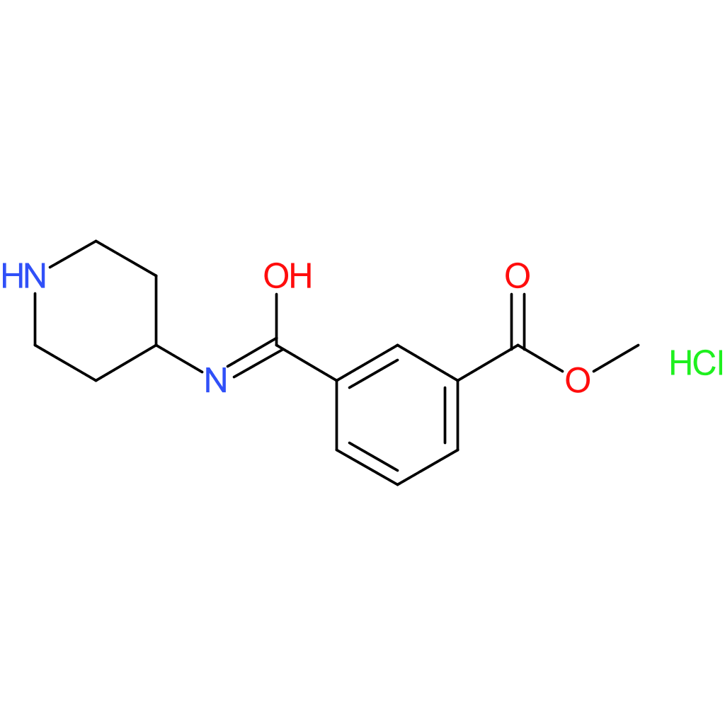 Methyl 3-(piperidin-4-ylcarbamoyl)benzoate hydrochloride