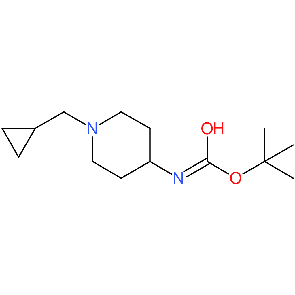 tert-Butyl 1-(cyclopropylmethyl)piperidin-4-ylcarbamate