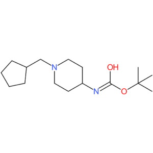 tert-Butyl 1-(cyclopentylmethyl)piperidin-4-ylcarbamate
