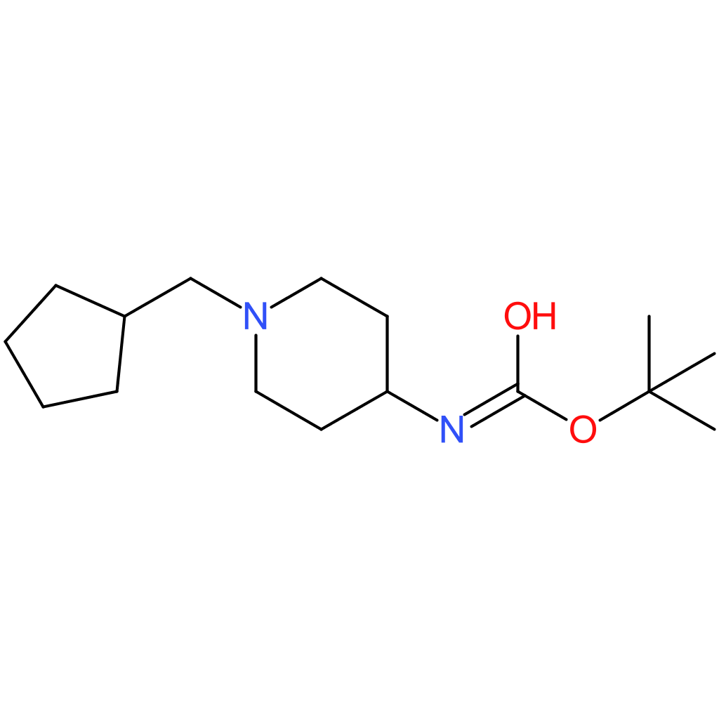 tert-Butyl 1-(cyclopentylmethyl)piperidin-4-ylcarbamate