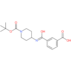 3-[{1-(tert-Butoxycarbonyl)piperidin-4-yl}carbamoyl]benzoic acid
