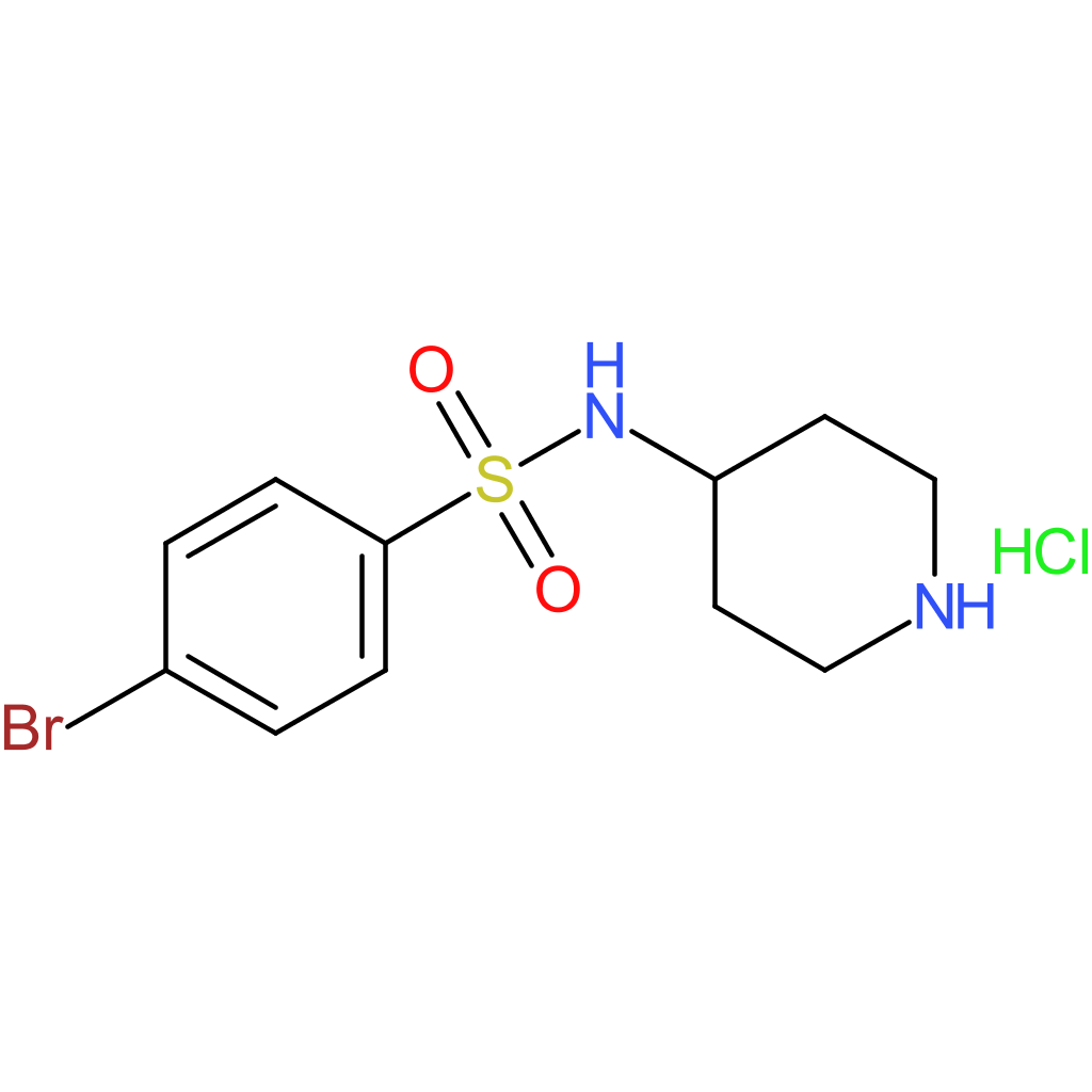 4-Bromo-N-(piperidin-4-yl)benzenesulfonamide hydrochloride