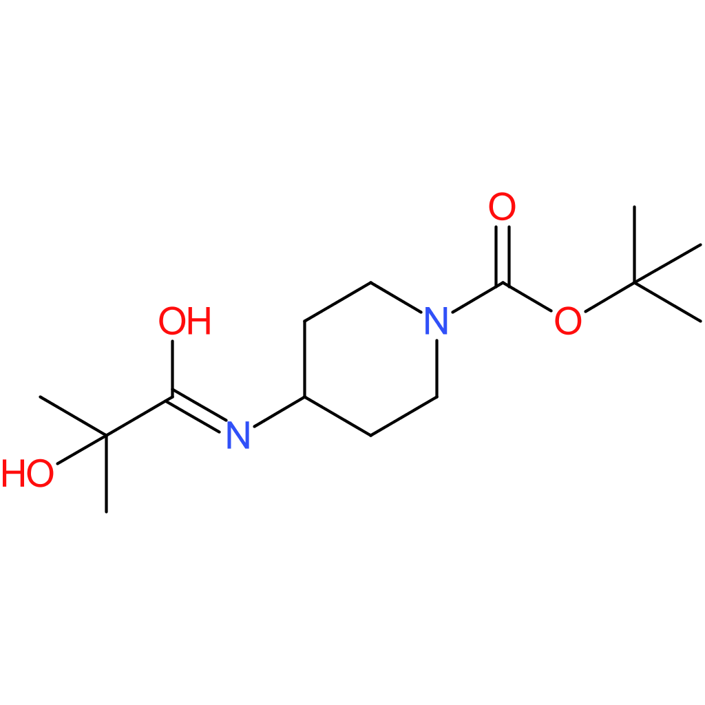 tert-Butyl 4-(2-hydroxy-2-methylpropanamido)piperidine-1-carboxylate