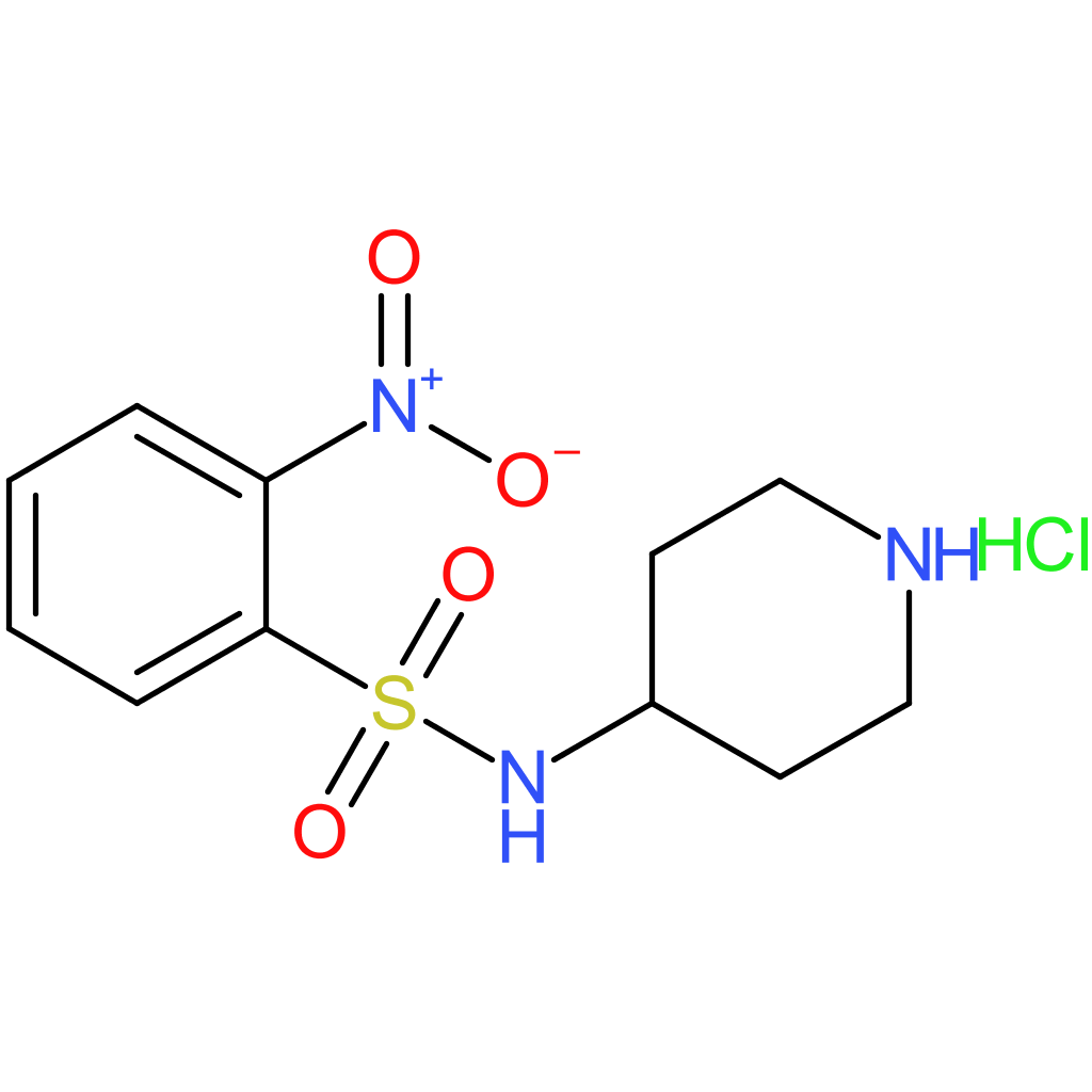 2-Nitro-N-(piperidin-4-yl)benzenesulfonamide hydrochloride