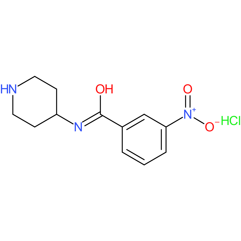 3-Nitro-N-(piperidin-4-yl)benzamide hydrochloride