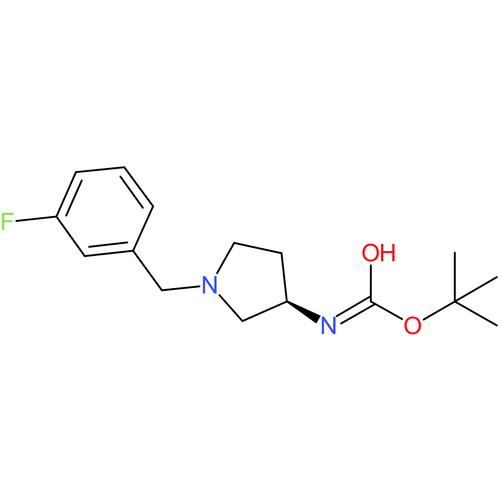 (R)-tert-Butyl 1-(3-fluorobenzyl)pyrrolidin-3-ylcarbamate