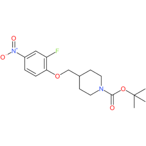 tert-Butyl 4-[(2-fluoro-4-nitrophenoxy)methyl]piperidine-1-carboxylate