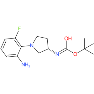 (S)-tert-Butyl 1-(2-amino-6-fluorophenyl)pyrrolidin-3-ylcarbamate
