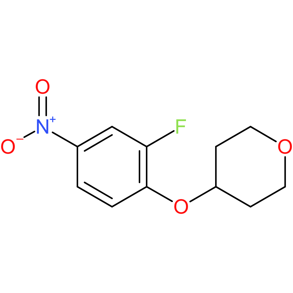 4-(2-Fluoro-4-nitrophenoxy)tetrahydro-2H-pyran