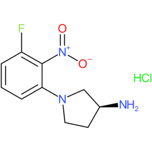 (S)-1-(3-Fluoro-2-nitrophenyl)pyrrolidin-3-amine hydrochloride