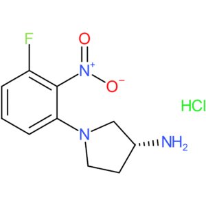 (R)-1-(3-Fluoro-2-nitrophenyl)pyrrolidin-3-amine hydrochloride