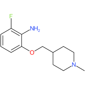 2-Fluoro-6-[(1-methylpiperidin-4-yl)methoxy]aniline