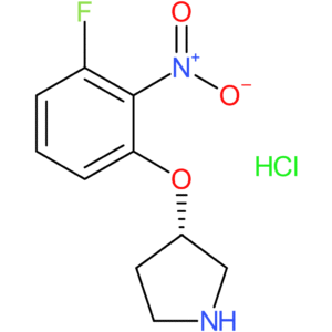 (S)-3-(3-Fluoro-2-nitrophenoxy)pyrrolidine hydrochloride