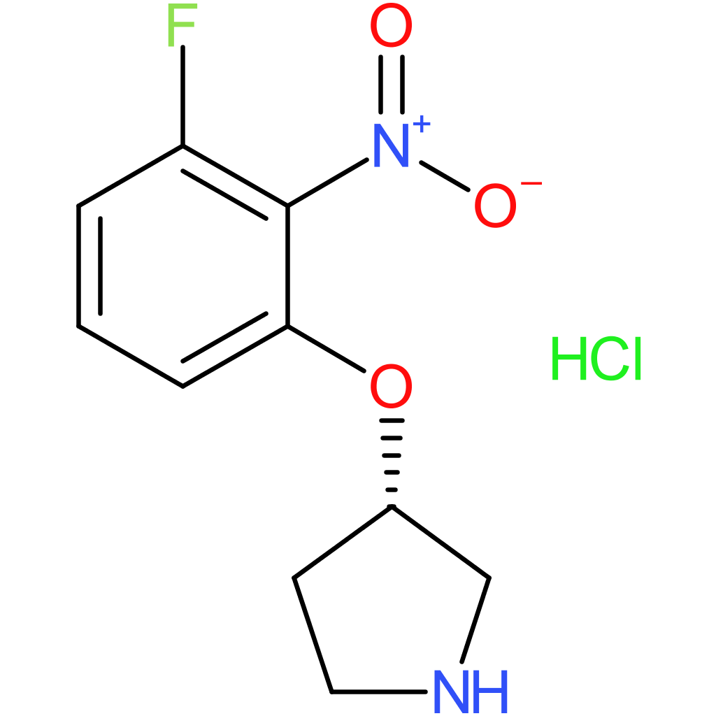 (S)-3-(3-Fluoro-2-nitrophenoxy)pyrrolidine hydrochloride