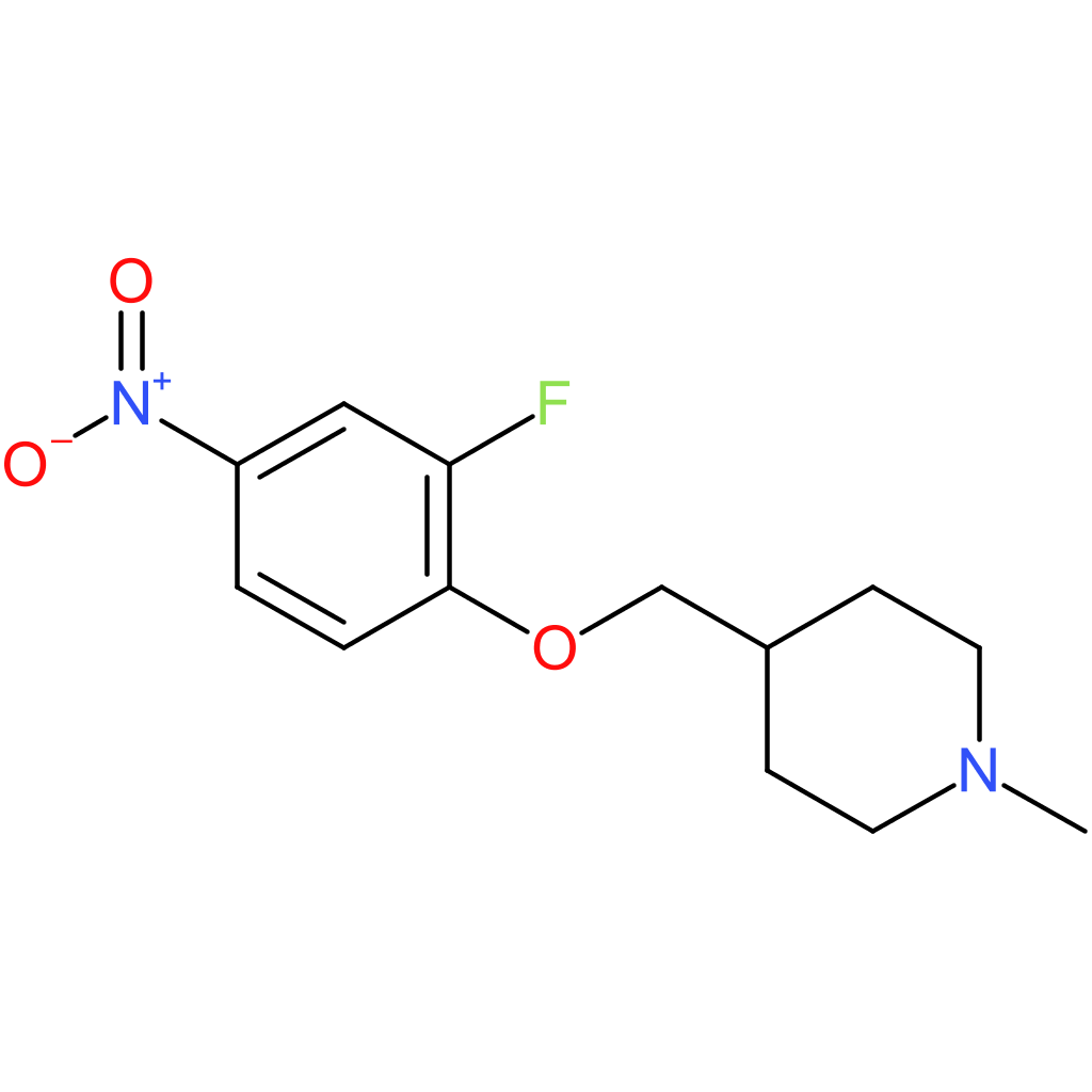 4-[(2-Fluoro-4-nitrophenoxy)methyl]-1-methylpiperidine