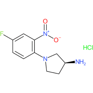(S)-1-(4-Fluoro-2-nitrophenyl)pyrrolidin-3-amine hydrochloride