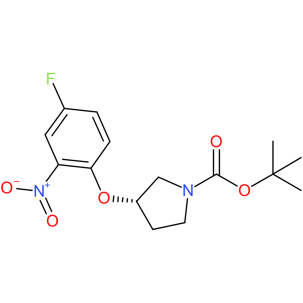 (S)-tert-Butyl 3-(4-fluoro-2-nitrophenoxy)pyrrolidine-1-carboxylate