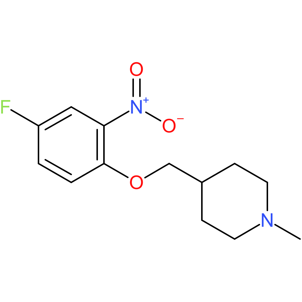 4-[(4-Fluoro-2-nitrophenoxy)methyl]-1-methylpiperidine