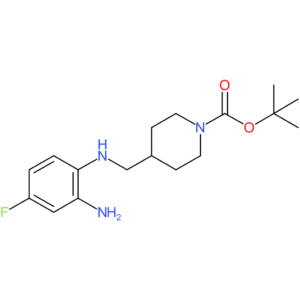 tert-Butyl 4-[(2-amino-4-fluorophenylamino)methyl]piperidine-1-carboxylate