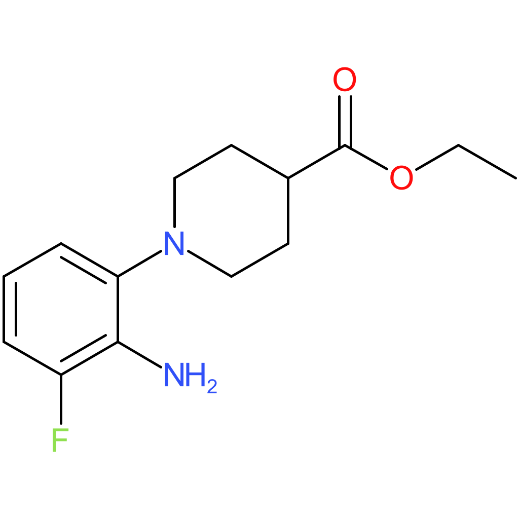 Ethyl 1-(2-amino-3-fluorophenyl)piperidine-4-carboxylate