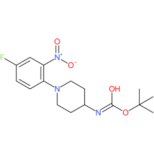 tert-Butyl 1-(4-fluoro-2-nitrophenyl)piperidin-4-ylcarbamate