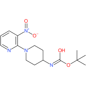 tert-Butyl 1-(3-nitropyridin-2-yl)piperidin-4-ylcarbamate