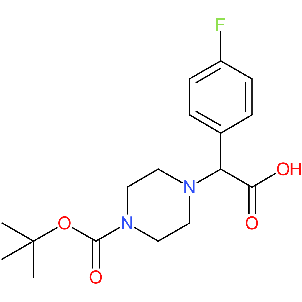 2-[4-(tert-Butoxycarbonyl)piperazin-1-yl]-2-(4-fluorophenyl)acetic acid
