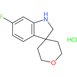 6-Fluoro-1,2-dihydrospiro[indole-3,4′-oxane] hydrochloride