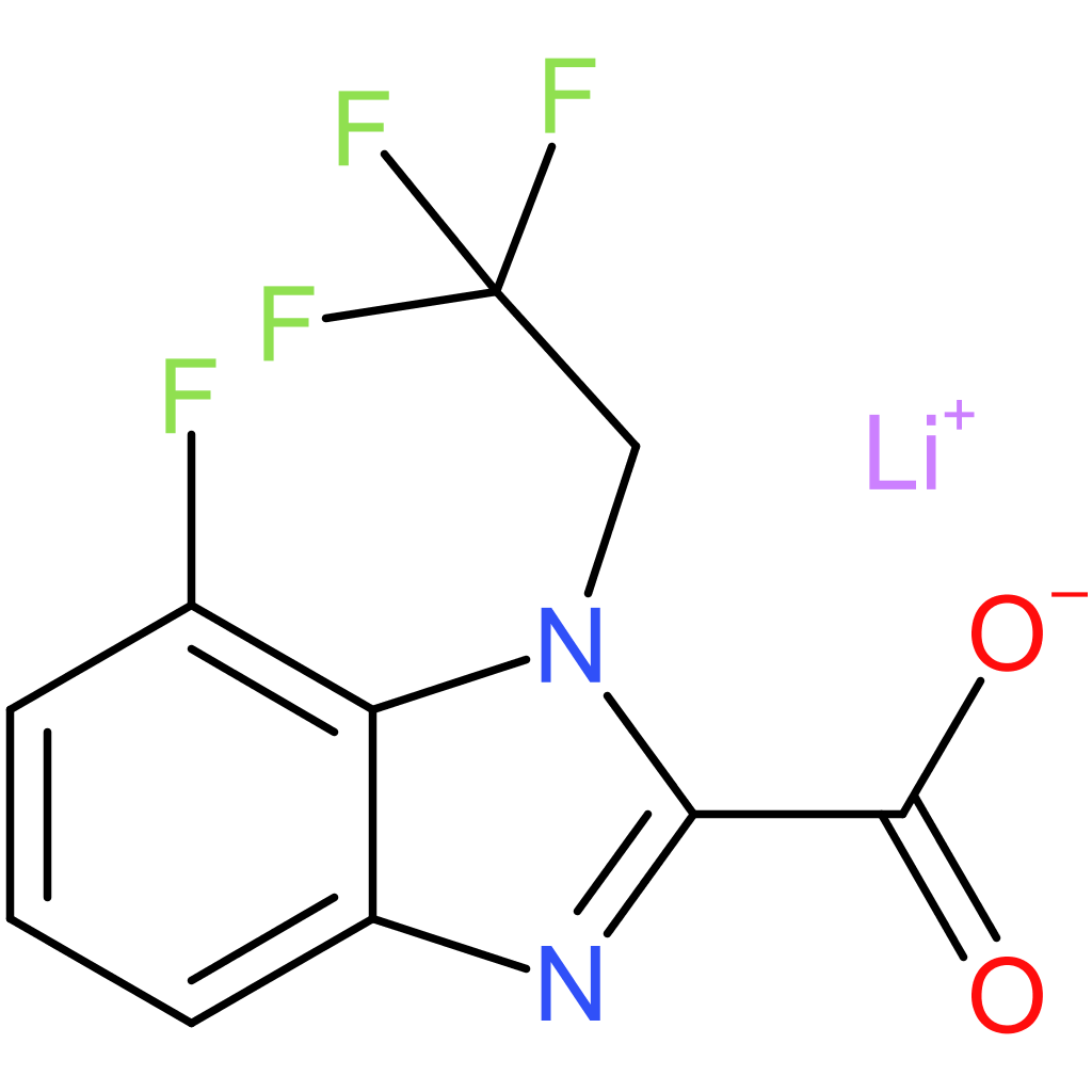 Lithium 7-fluoro-1-(2,2,2-trifluoroethyl)-1H-benzo[d]imidazole-2-carboxylate
