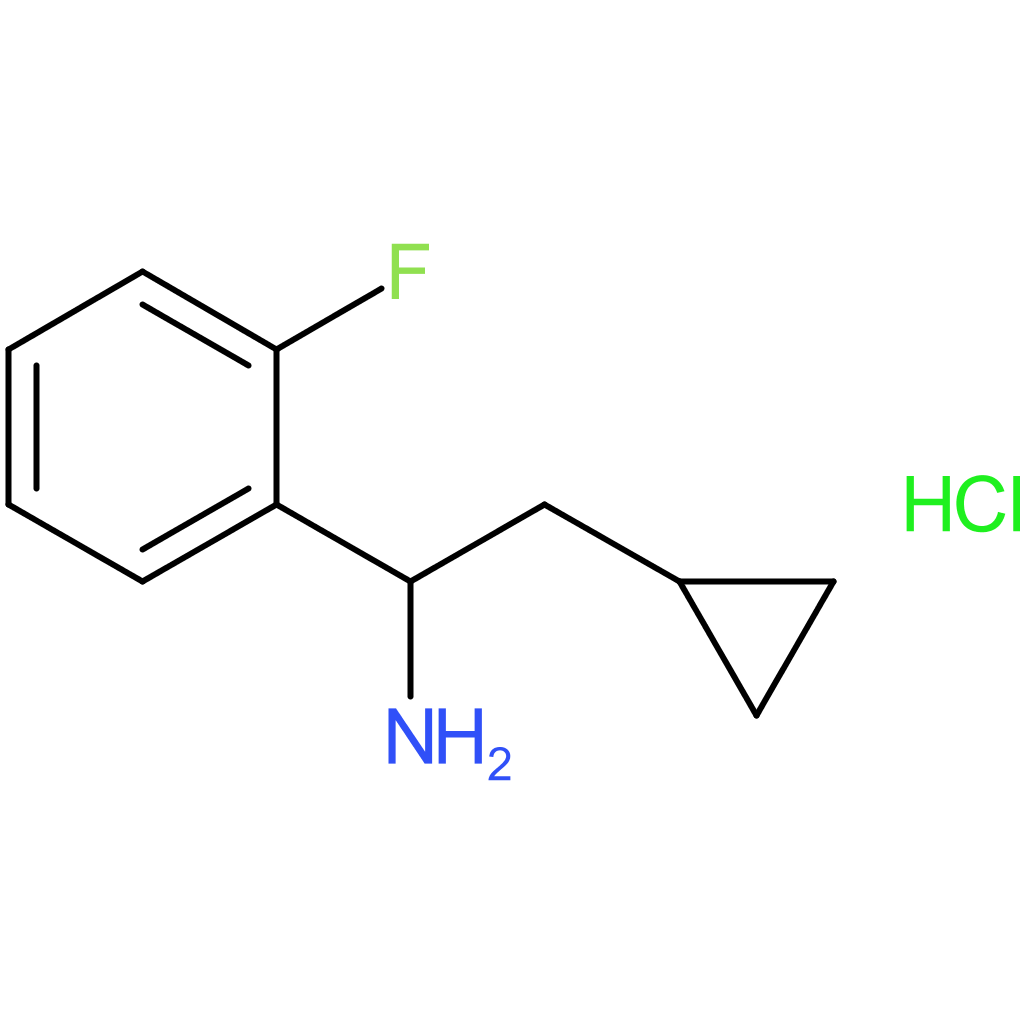 2-Cyclopropyl-1-(2-fluorophenyl)ethanamine hydrochloride