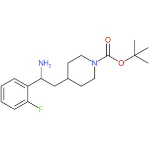tert-Butyl 4-[2-amino-2-(2-fluorophenyl)ethyl]piperidine-1-carboxylate