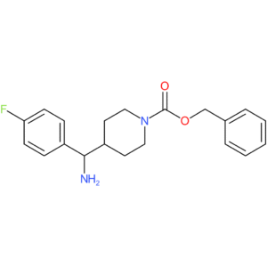 Benzyl 4-[amino(4-fluorophenyl)methyl]piperidine-1-carboxylate