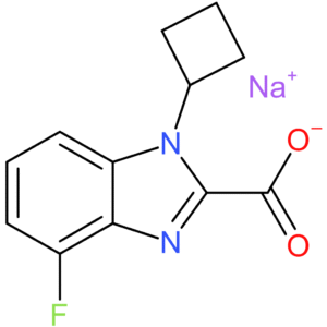 Sodium 1-cyclobutyl-4-fluoro-1H-benzo[d]imidazole-2-carboxylate