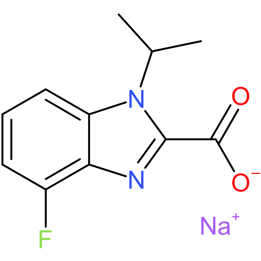 Sodium 4-fluoro-1-isopropyl-1H-benzo[d]imidazole-2-carboxylate