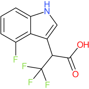 3,3,3-Trifluoro-2-(4-fluoro-1H-indol-3-yl)propanoic acid