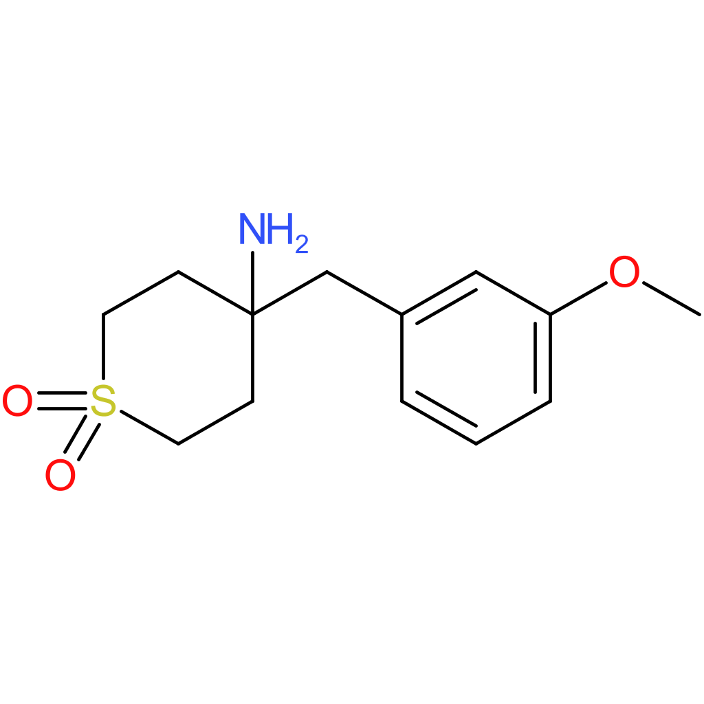 4-Amino-4-[(3-methoxyphenyl)methyl]-1Lambda(6)-thiane-1,1-dione