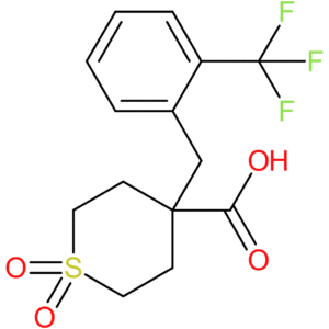 1,1-Dioxo-4-{[2-(trifluoromethyl)phenyl]methyl}-1Lambda(6)-thiane-4-carboxylic acid
