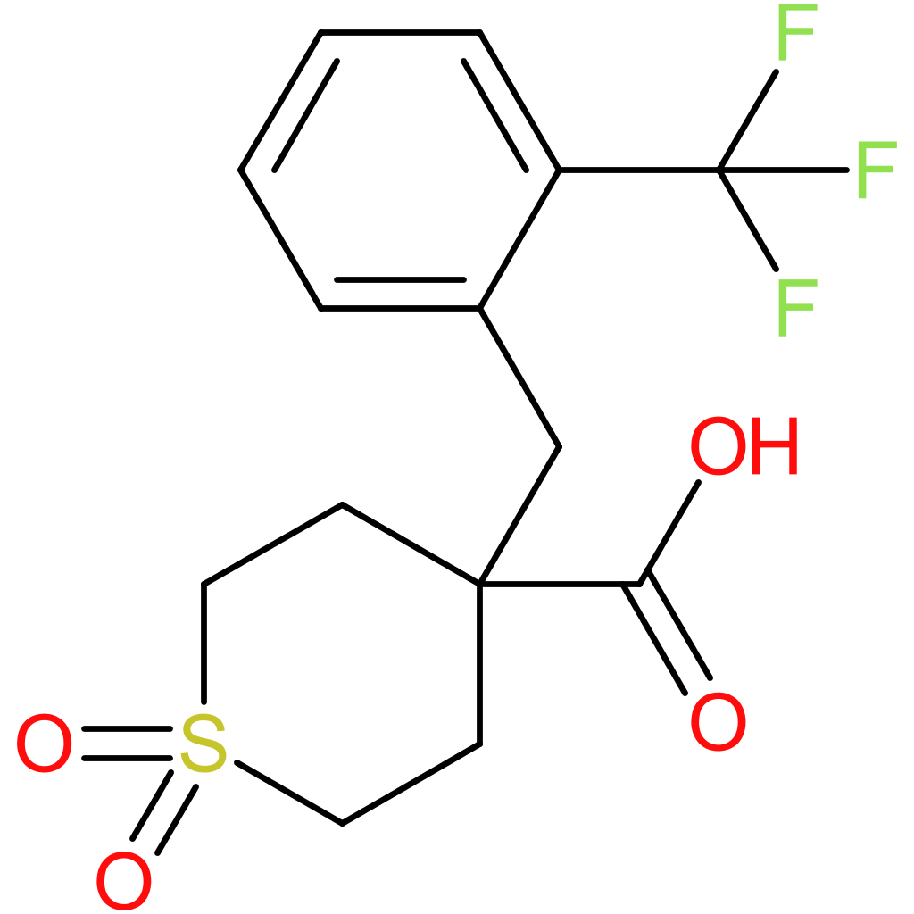 1,1-Dioxo-4-{[2-(trifluoromethyl)phenyl]methyl}-1Lambda(6)-thiane-4-carboxylic acid
