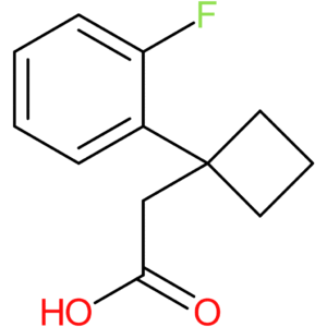 2-[1-(2-Fluorophenyl)cyclobutyl]acetic acid