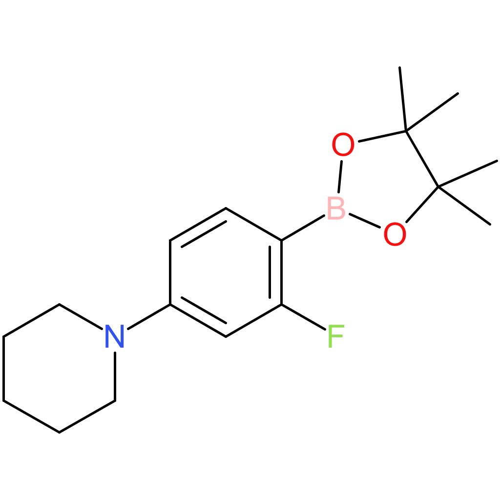 1-[3-Fluoro-4-(4,4,5,5-tetramethyl-1,3,2-dioxaborolan-2-yl)phenyl]piperidine