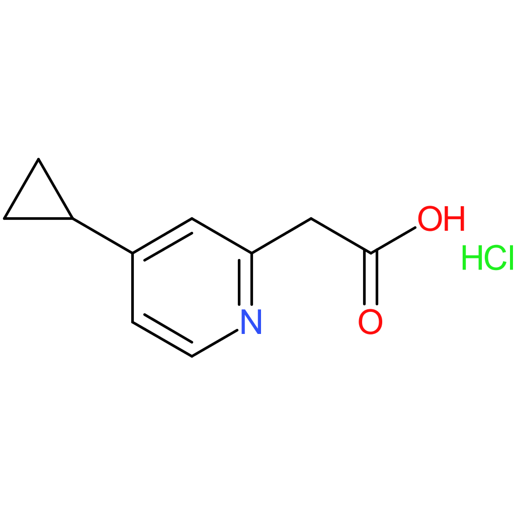 2-(4-Cyclopropylpyridin-2-yl)acetic acid hydrochloride