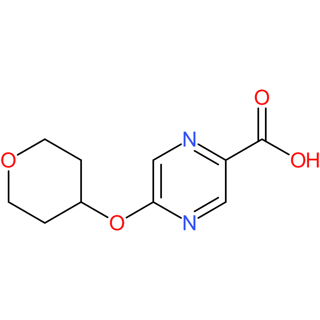 5-(Tetrahydro-2H-pyran-4-yloxy)pyrazine-2-carboxylic acid