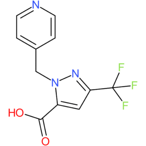 1-(Pyridin-4-ylmethyl)-3-(trifluoromethyl)-1H-pyrazole-5-carboxylic acid