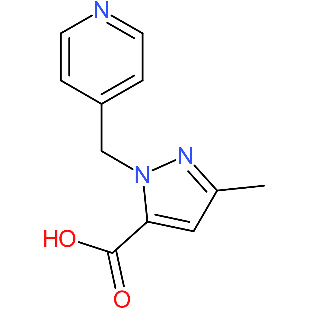 3-Methyl-1-(pyridin-4-ylmethyl)-1H-pyrazole-5-carboxylic acid