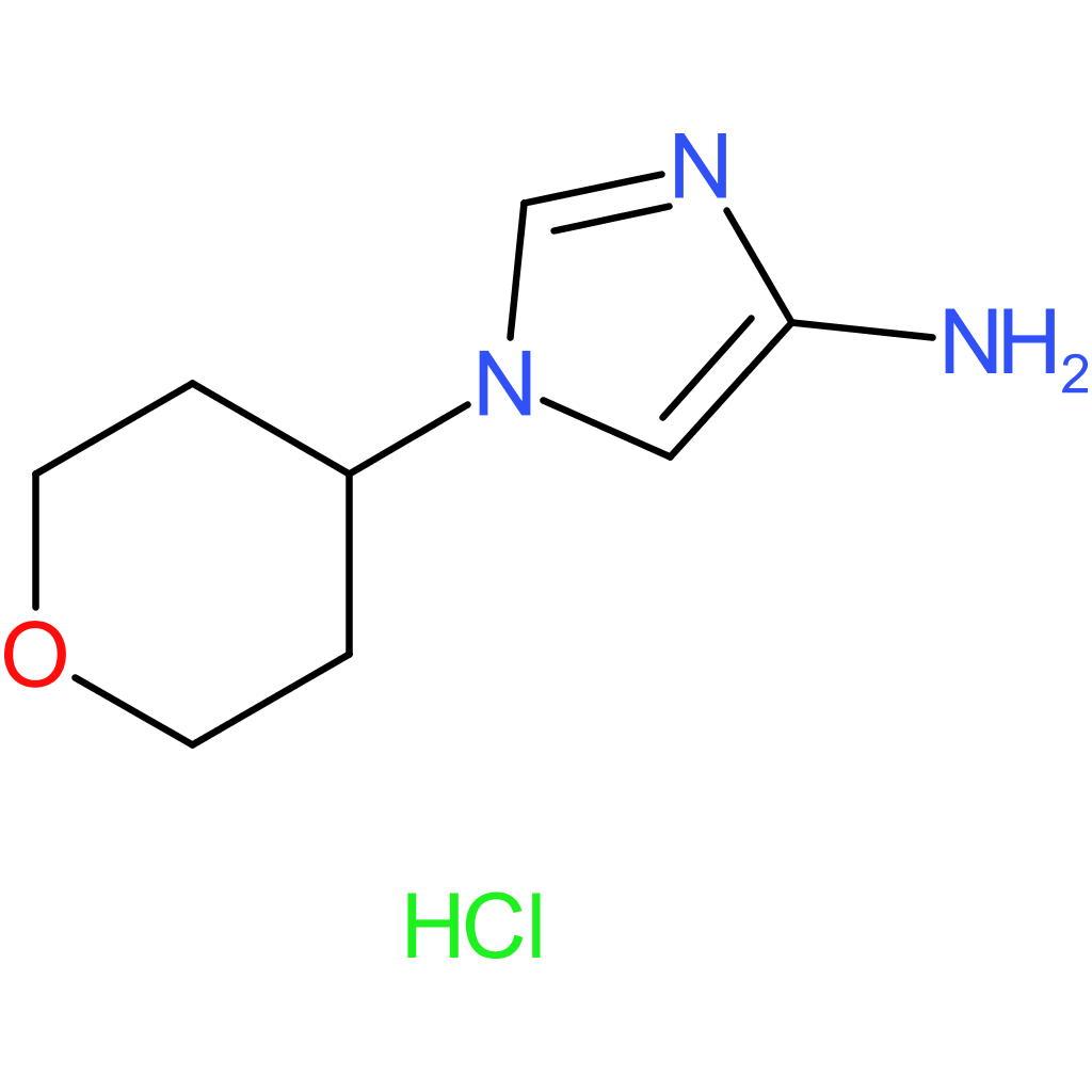 1-(Tetrahydro-2H-pyran-4-yl)-1H-imidazol-4-amine hydrochloride